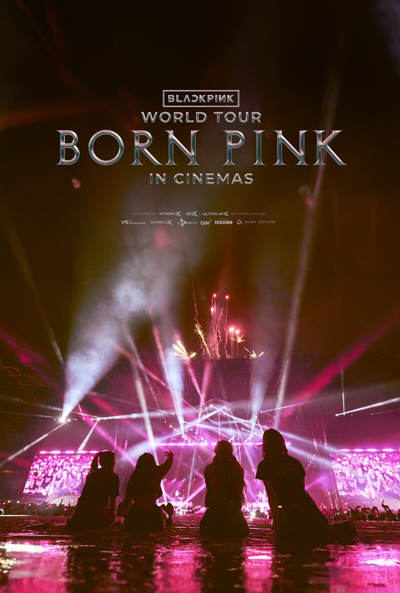 「BLACKPINK WORLD TOUR [BORN PINK] IN CINEMAS」日本版キービジュアル