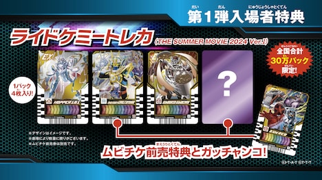 「爆上戦隊ブンブンジャー 劇場BOON! プロミス・ザ・サーキット」「仮面ライダーガッチャード ザ・フューチャー・デイブレイク」の第1弾入場特典。