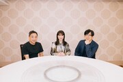 左からシャオ・ヤーチュエン、門脇麦、クリス・ホウ。