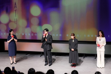 第26回上海国際映画祭 舞台挨拶の様子。