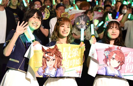 左から松井恵理子、藤本侑里、福嶋晴菜。