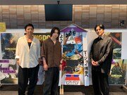 左から大沢たかお、山崎賢人、要潤。