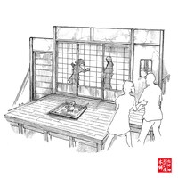 「いないはずの人影」エリアの絵コンテ。