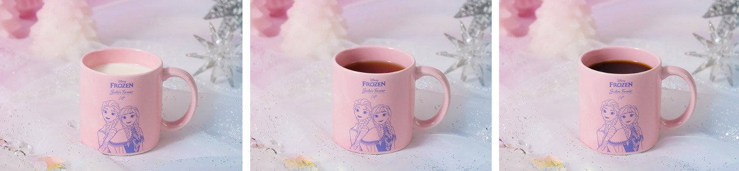 左からホットミルク、ホットティー、ホットコーヒー（いずれも税込690円）。