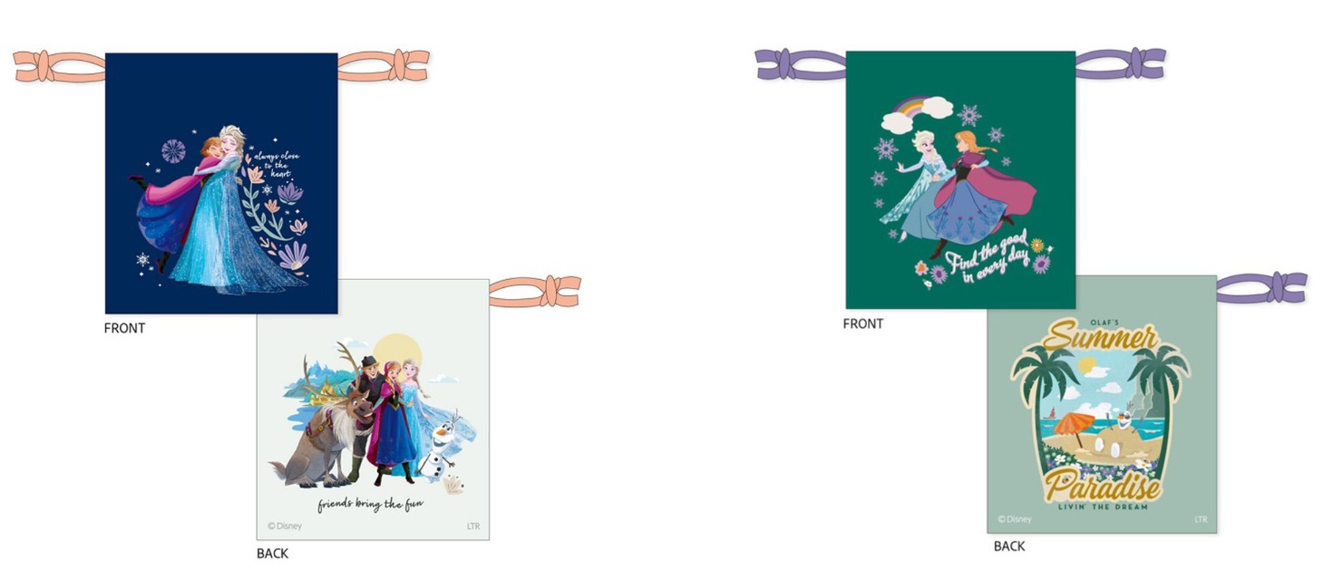 オリジナル巾着（いずれも税込1430円）。