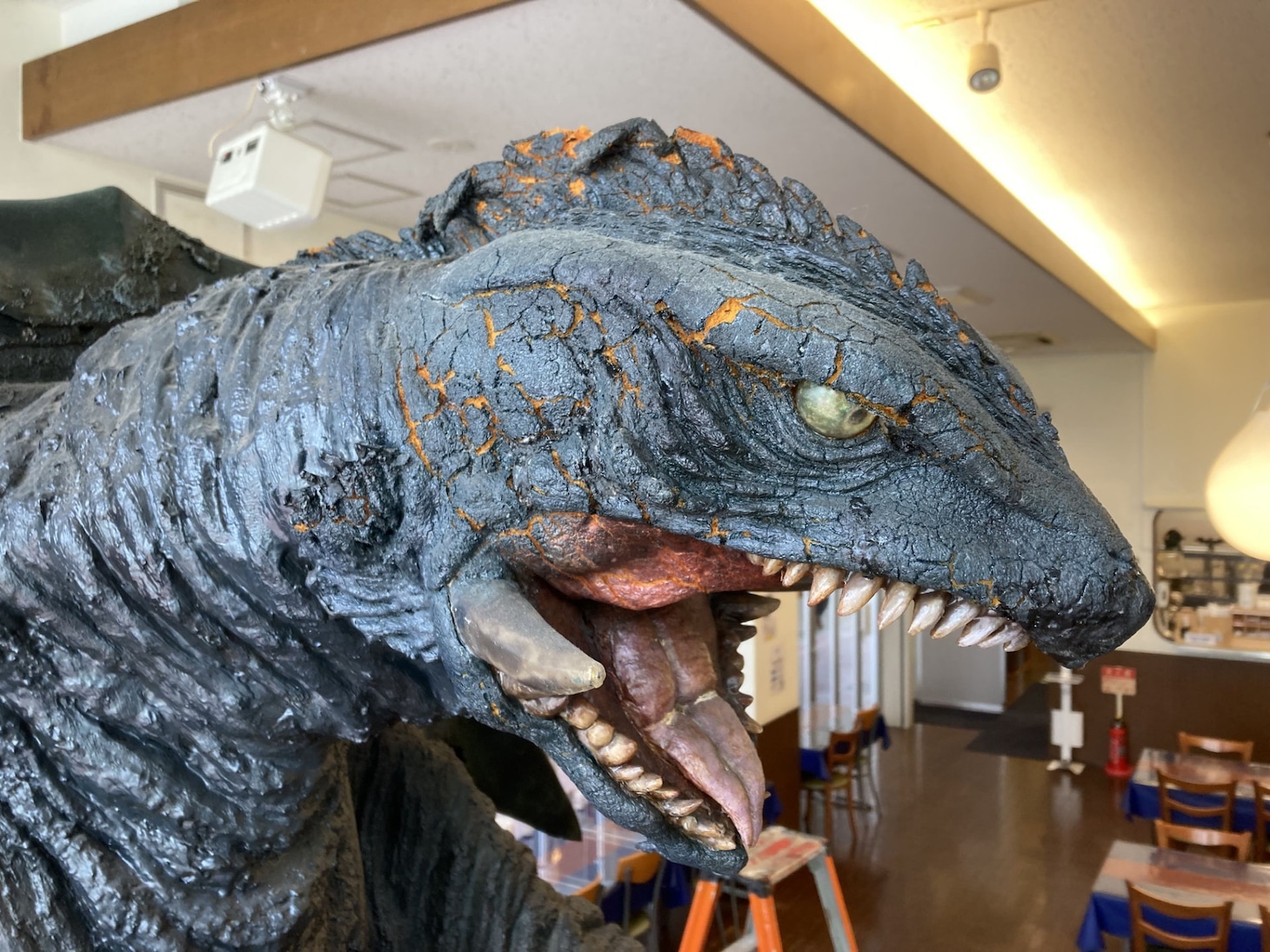 「ガメラ3」着ぐるみの2024年現在の様子。
