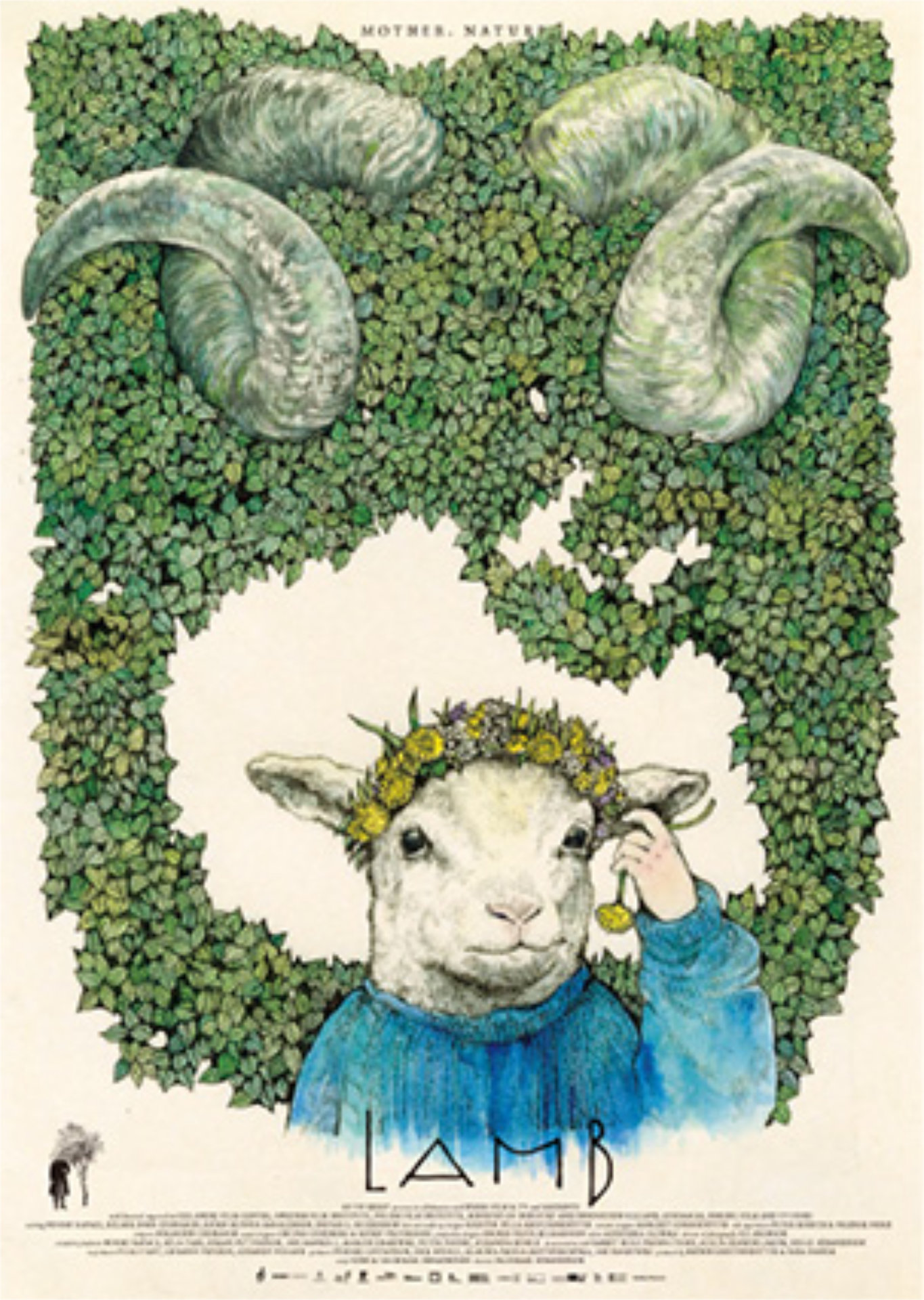 「LAMB／ラム」のポスターデザイン。