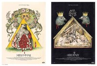 「ミッドサマー」（左）と「ヘレディタリー／継承」（右）のポスターデザイン。