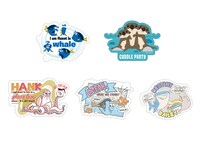 K賞の「ダイカットステッカーセット」（全9種）。