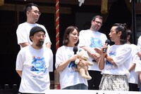 「化け猫あんずちゃん」公開直前大ヒット祈願イベントの様子。