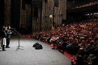 第58回カルロヴィ・ヴァリ国際映画祭より「愛に乱暴」舞台挨拶の様子。