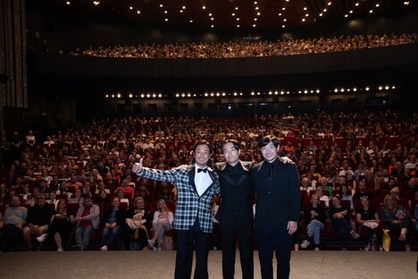 第58回カルロヴィ・ヴァリ国際映画祭より「愛に乱暴」舞台挨拶の様子。