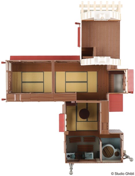 「となりのトトロ みんなの草壁家」より、屋根を取り外した様子。