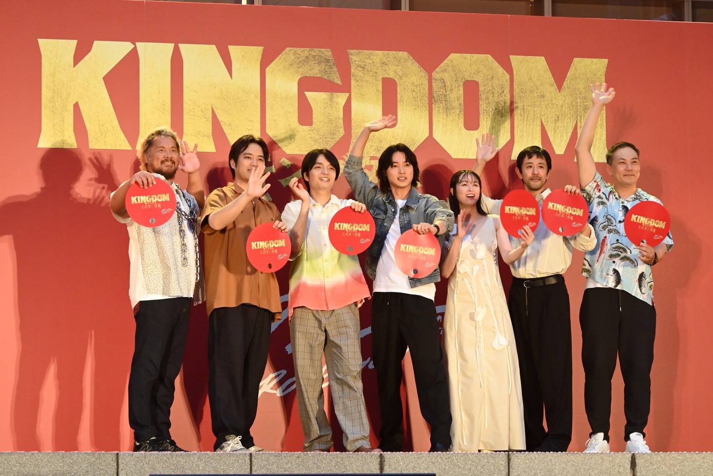 映画「キングダム 大将軍の帰還」前夜祭イベントの様子。