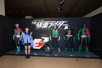 「生誕50周年記念 THE 仮面ライダー展 FINAL」鹿児島会場のオープニングセレモニーに出席した松本麗世。