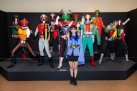 「生誕50周年記念 THE 仮面ライダー展 FINAL」鹿児島会場のオープニングセレモニーに出席した松本麗世。