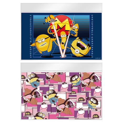 「怪盗グルーのミニオン超変身」のジップバッグセット（税込880円）。