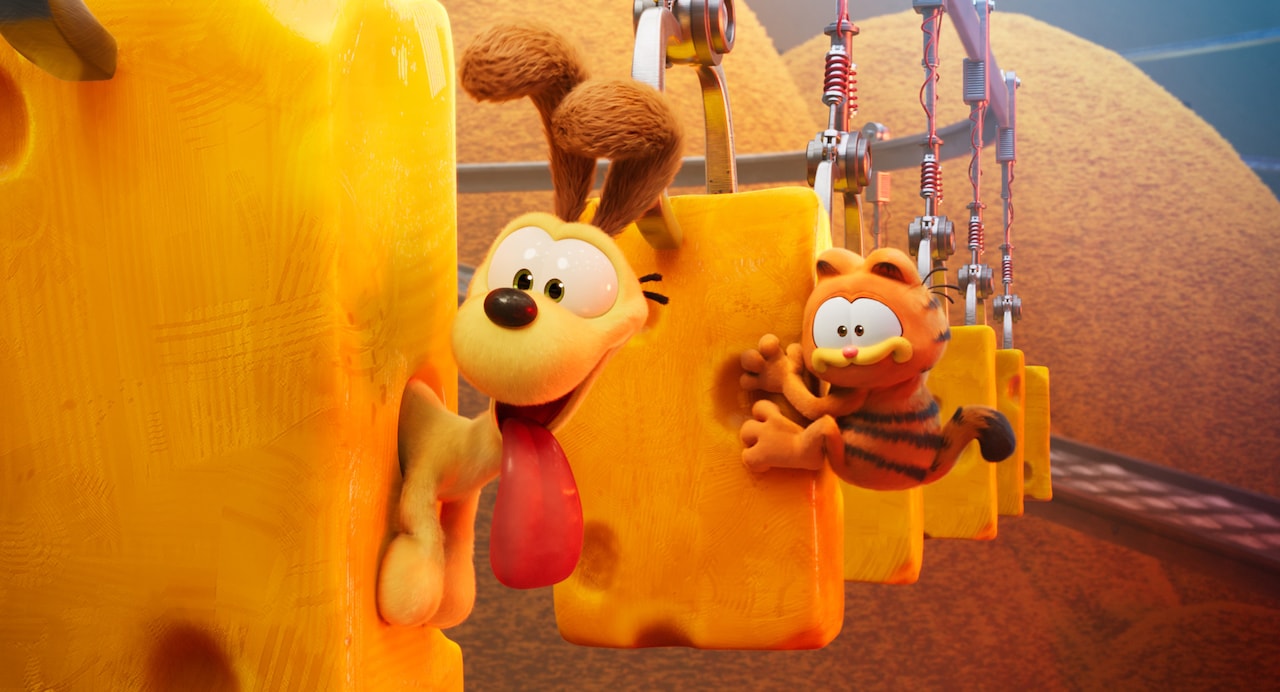 ガーフィールドがトラップ満載のチーズ工場へ、おろし器やフォンデュで危機一髪な新映像