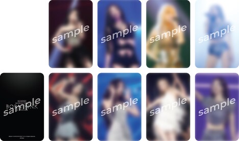 「BLACKPINK WORLD TOUR [BORN PINK] IN CINEMAS」ムビチケカード型前売り券購入特典となる、日本限定フォトカードのビジュアル。