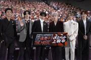 「逃走中 THE MOVIE」初日舞台挨拶の様子。