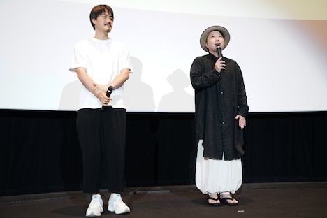 左から押山清高、haruka nakamura。