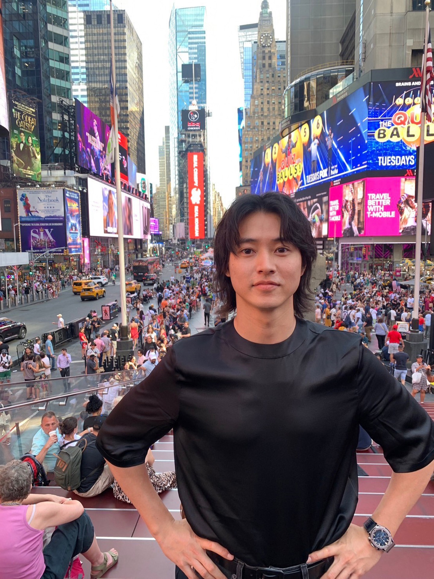 タイムズスクエアを訪れた山崎賢人。