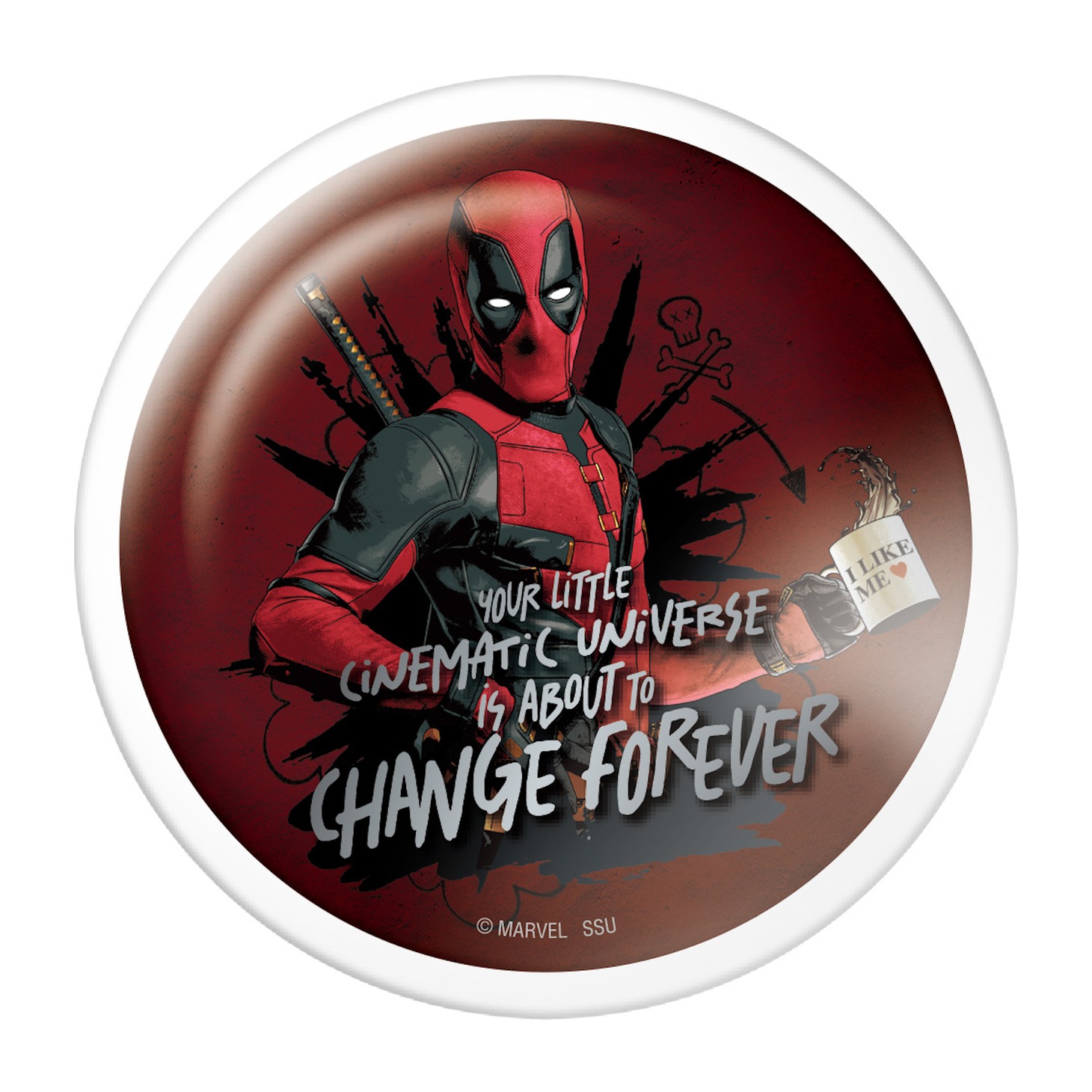 E賞の「カバー付き缶バッジ」。