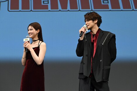 映画「僕のヒーローアカデミア THE MOVIE ユアネクスト」ジャパンプレミアの様子。