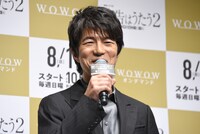 「内片監督とUSJに行ったことがあります」と、急にほのぼのエピソードを披露して観客を和ませた仲村トオル。