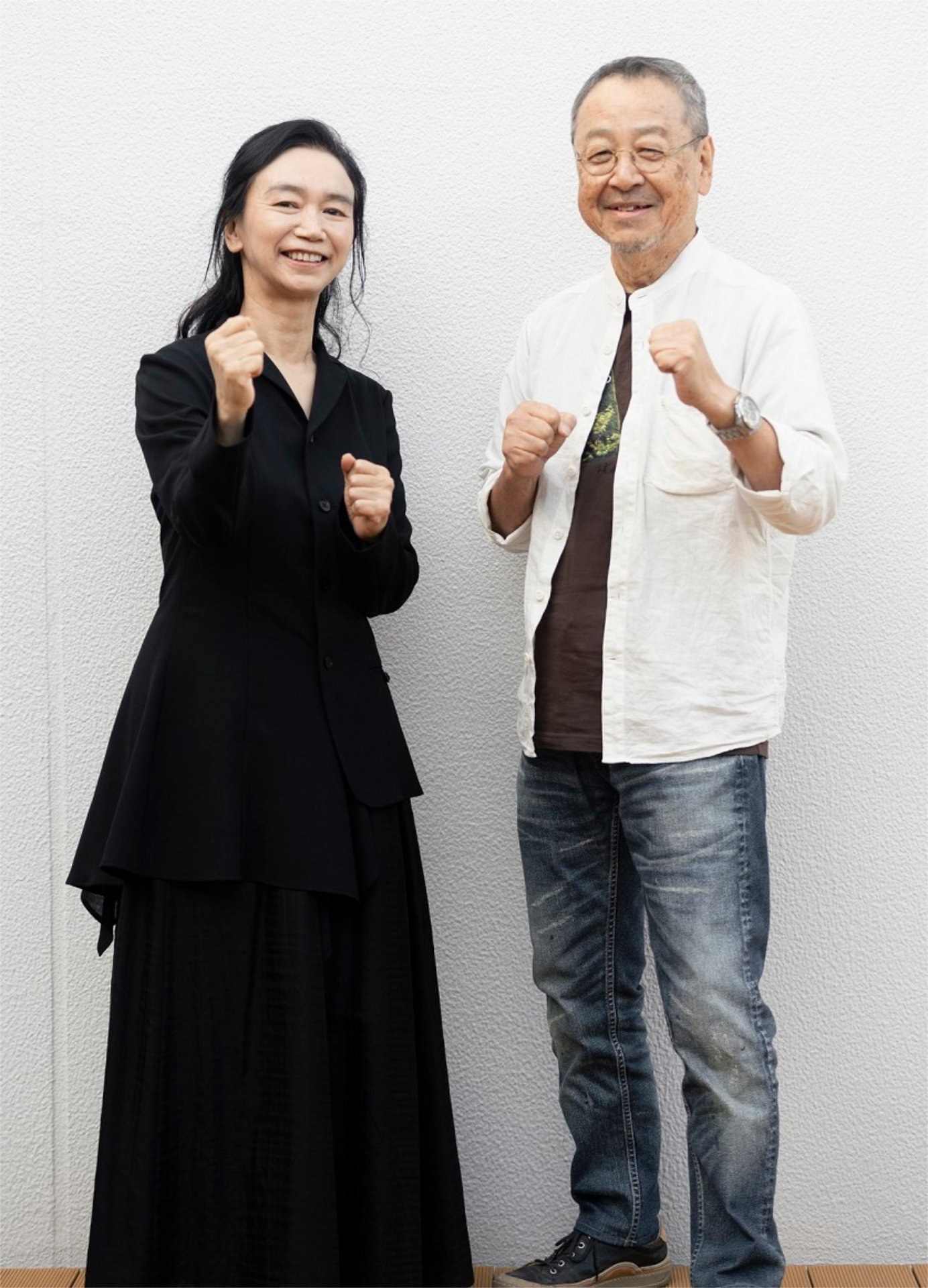 佐藤嗣麻子（左）と夢枕獏（右）。