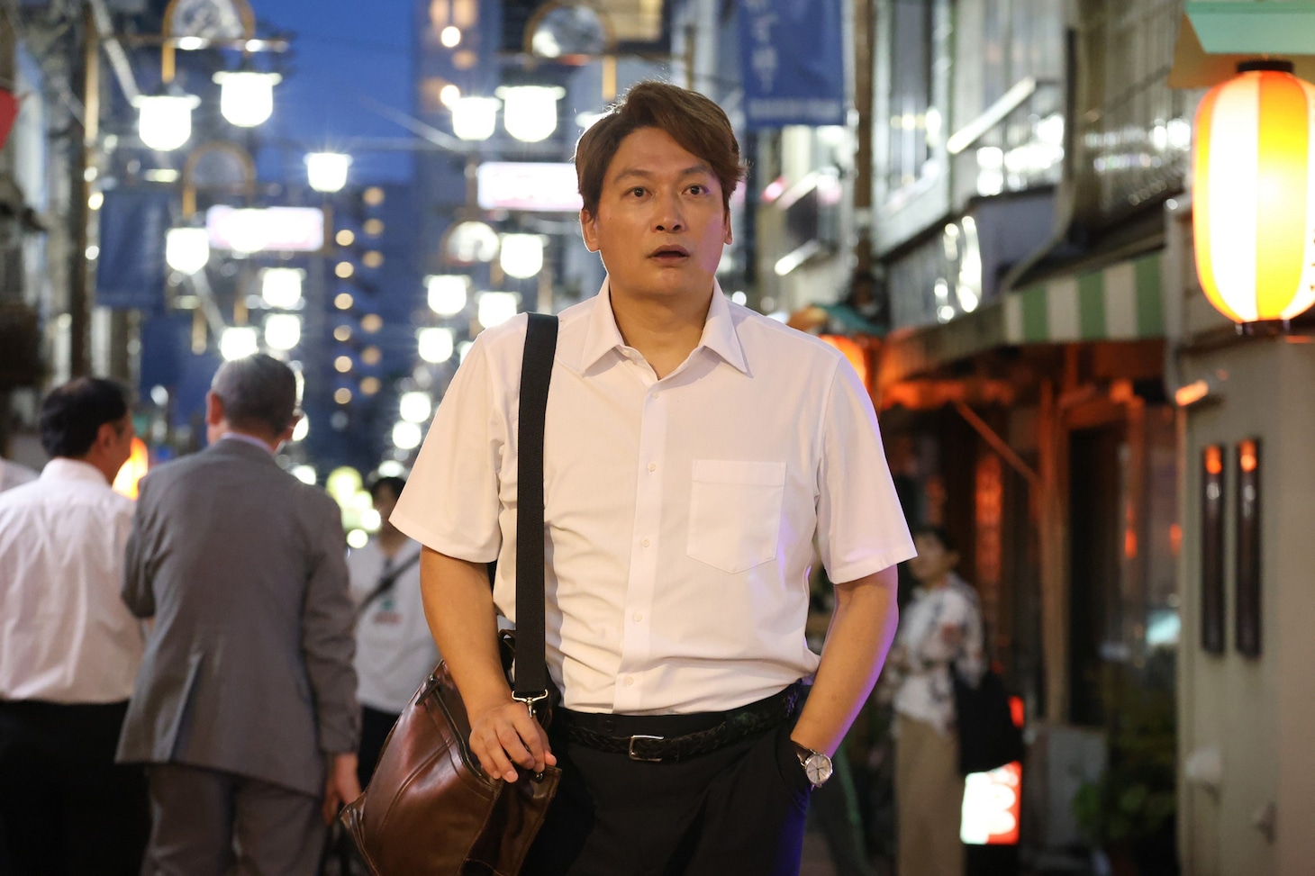 「ほんとにあった怖い話 25周年スペシャル」のドラマパート「視える!?」より、香取慎吾演じる磯村武。