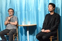 左から黒沢清、吉岡睦雄。