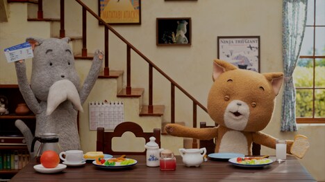 「こまねこのかいがいりょこう」場面カット