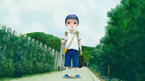 「怖い絵本 season7」より、「あずきとぎ」の場面カット。