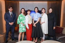 左から平子祐希、高橋メアリージュン、木村文乃、松下奈緒、比嘉愛未、小雪。