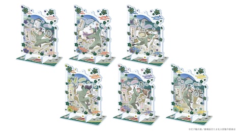 六年生のキャラクタービジュアルを使用した、アクリルデコフレームのビジュアル。