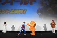 「ねこのガーフィールド」公開記念舞台挨拶の様子。