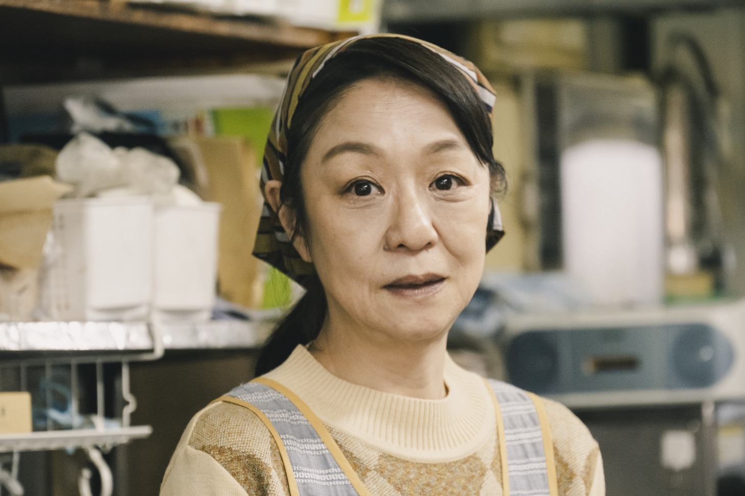 山下容莉枝が演じる藤田博子。