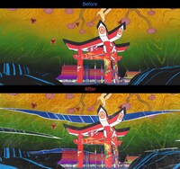 「劇場版モノノ怪 唐傘」エフェクト前後比較画像