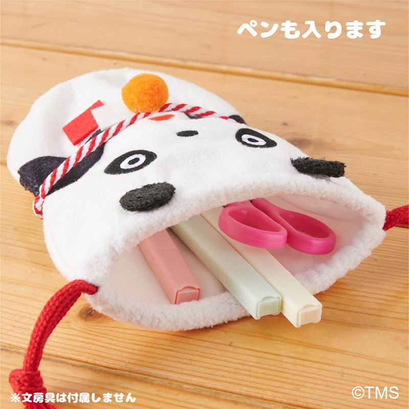 「かがみもち巾着」の使用イメージ。