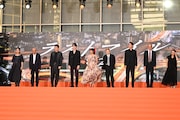 左から安藤玉恵、宇野祥平、ディーン・フジオカ、岡田将生、満島ひかり、阿部サダヲ、大倉孝二、酒向芳、塚原あゆ子。