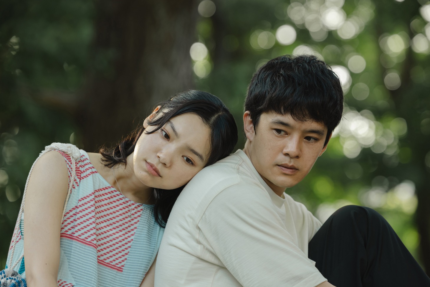 「海のはじまり 特別編『恋のおしまい』」より、古川琴音演じる水季（左）と池松壮亮演じる津野（右）。
