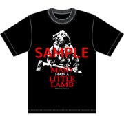 「メリーおばさんのひつじ」オリジナルTシャツのビジュアル。