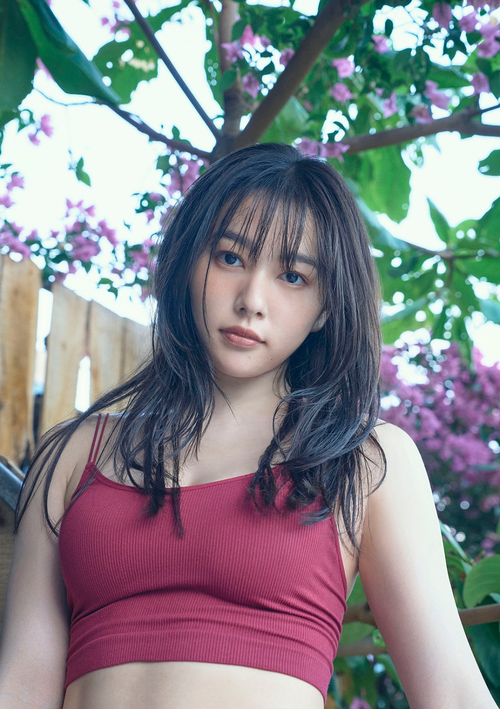 「桜井日奈子10周年記念写真集 鴇色」楽天ブックス購入特典の生写真のビジュアル。