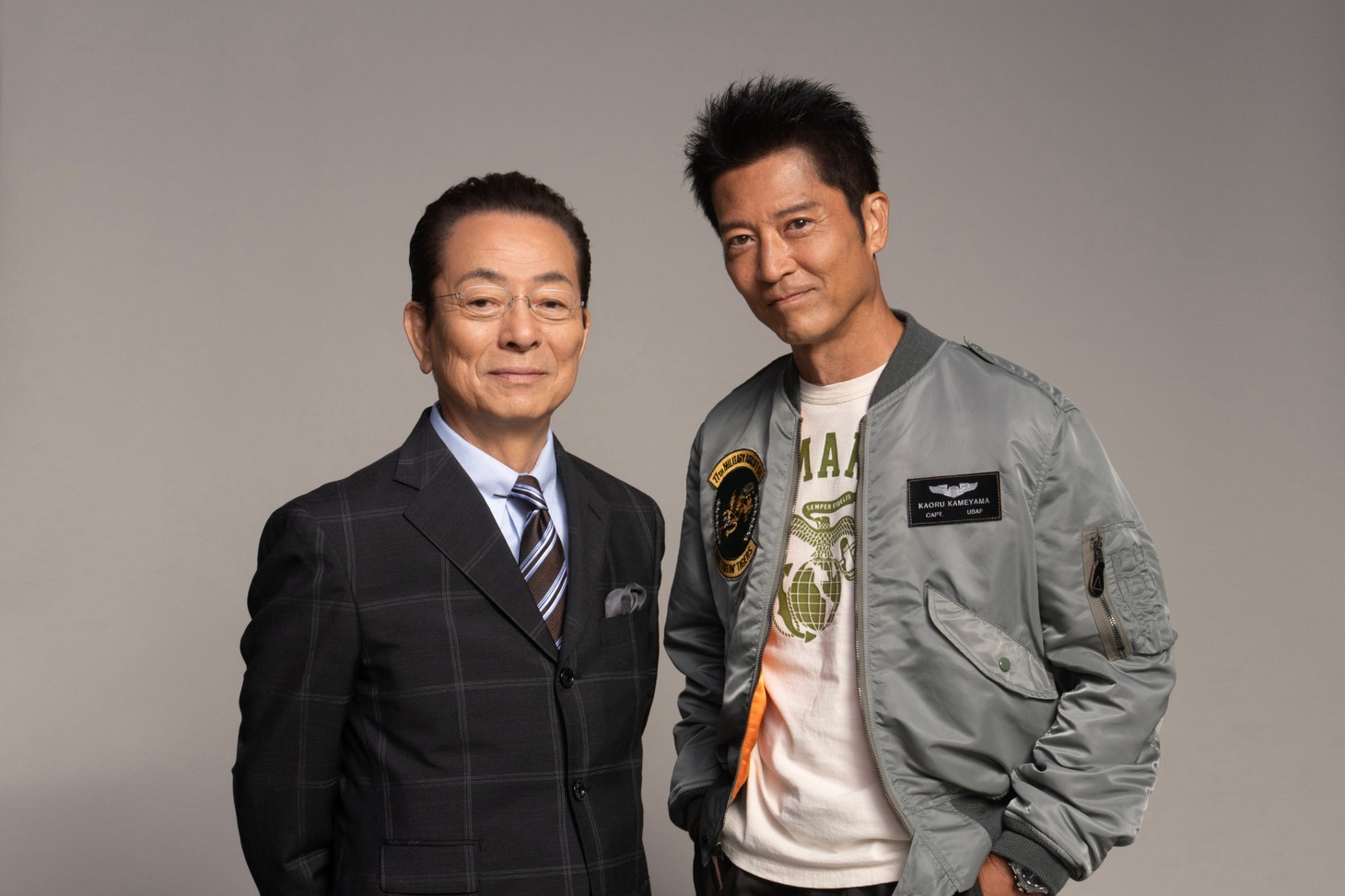 水谷豊（左）と寺脇康文（右）。