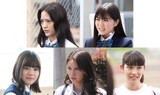 上段左から伊礼姫奈、平澤宏々路。下段左から早坂美海、白井美海、鎌田らい樹。