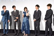 「スオミの話をしよう」完成披露試写会の様子。