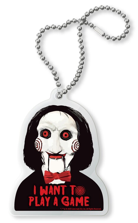 ムビチケカード購入者特典の「ビリー X キーホルダー」イメージ。