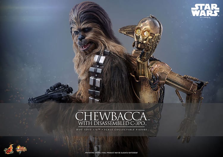 スター・ウォーズ」チューバッカが立体化、バラバラのC-3PO背負って 