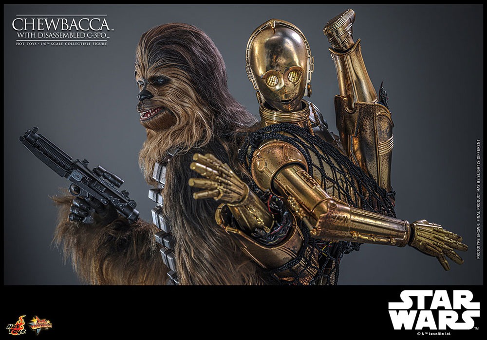 【ムービー・マスターピース】「スター・ウォーズ エピソード5／帝国の逆襲」1/6スケールフィギュア チューバッカ＆C-3PO（分解）